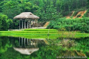 Bản văn hóa Ngòi Tu đẹp mơ màng trong tranh vẽ