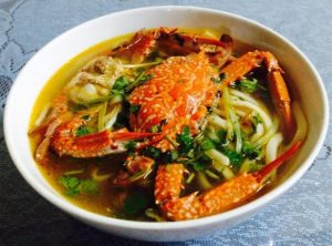 Bánh canh nghẹ thơm ngon ở Hà Tiên