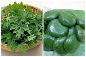 Món bánh ngải đặc trưng của người Tày