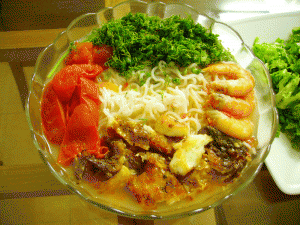 Bún cung- hương vị tuyệt vời của ẩm thực Thái Bình