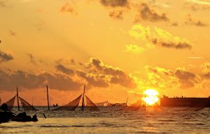 Chiều buông trên biển Cà Mau