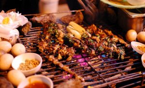 Đồ nướng tỏa ra mùi thơm kích thích vị giác