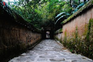 Đường đi vào Chùa Bổ Đà