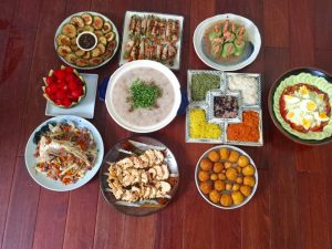 Cỗ chay thể hiện sự khéo léo của những cô gái làng Đào