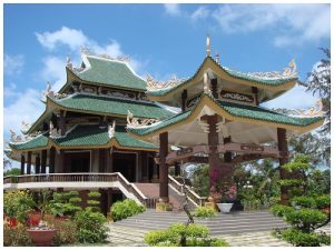 Đèn thờ Nguyễn Đình Chiểu ở Bến Tre