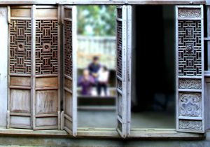 Cánh cửa mang nét kiến trúc Trung Hoa