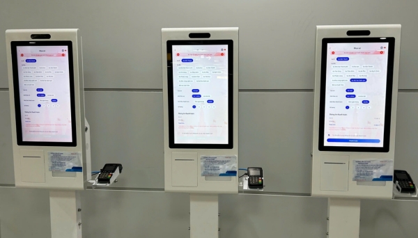Máy bán vé tự động ở các nhà ga Metro