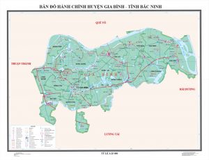 Bản đồ hành chính huyện Gia Bình