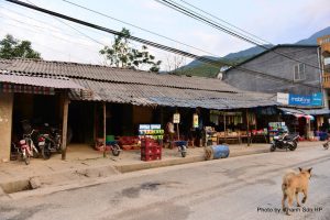Một góc thị trấn ở Nguyên Bình