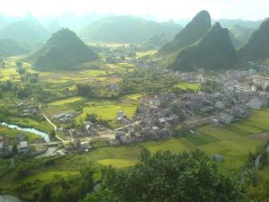 Trà Lĩnh nhìn từ trên cao
