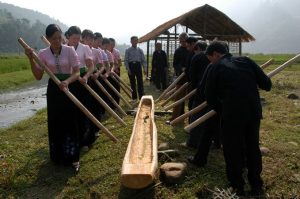 Một hoạt động trong lễ hội cốm mới