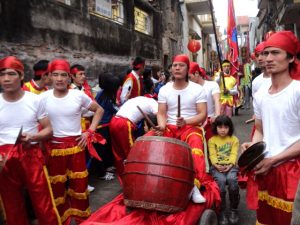 DU LỊCH BẮC GIANG Một hoạt động biểu diễn trong lễ hội làng Thổ Hà