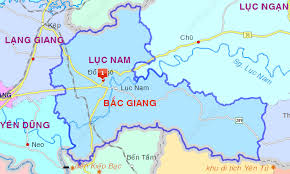 Bản đồ huyện Lục Nam
