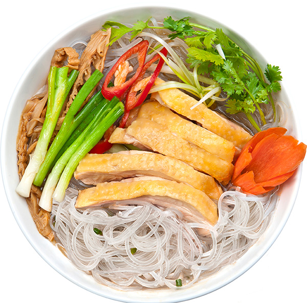 Miến dong Nà Rì nấu với thị gà