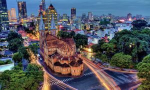 Nhìn ngắm nhà thờ Đức Bà Sài Gòn từ trên cao