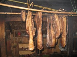 Di lịch lào cai Thịt xông khói ở Sa Pa