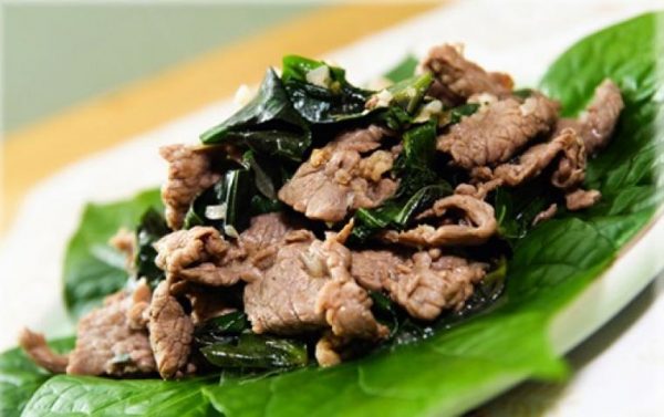 Thịt trâu lá Trơng