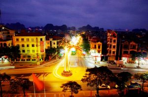 Thành phố Cẩm Phả về đêm