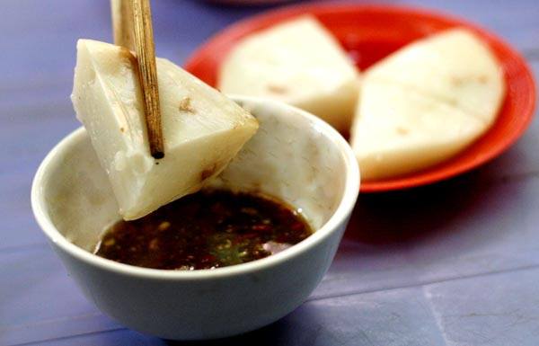 Bánh đúc lạc chấm Tương làng Đình Tộ