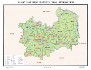 Bản đò hành chính huyện Yên Phong